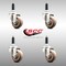 Service Caster 3 Inch 316SS High Temp Glass Filled Nylon 7/8 Inch Expanding Stem Caster Set SCC-SS316EX20S314-GFNSHT-78-4 - alternate 3